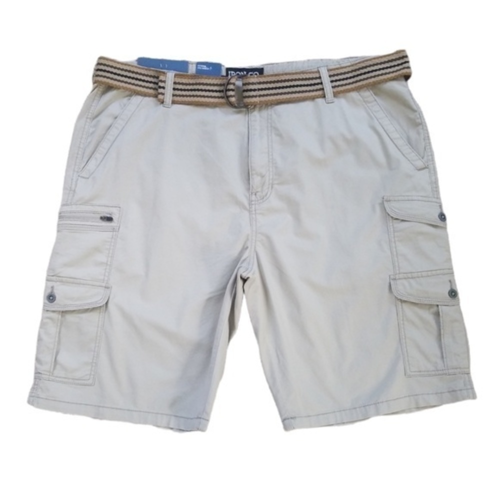 Iron Co. Men's‎ Tan Casual Stretch Cargo Shorts Sz. 40 NWT